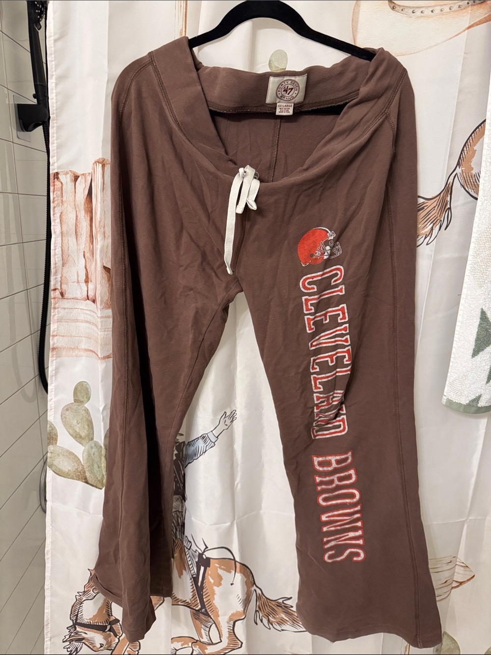 Cleveland Browns Women's Brown Lounge Joggers with Drawstring